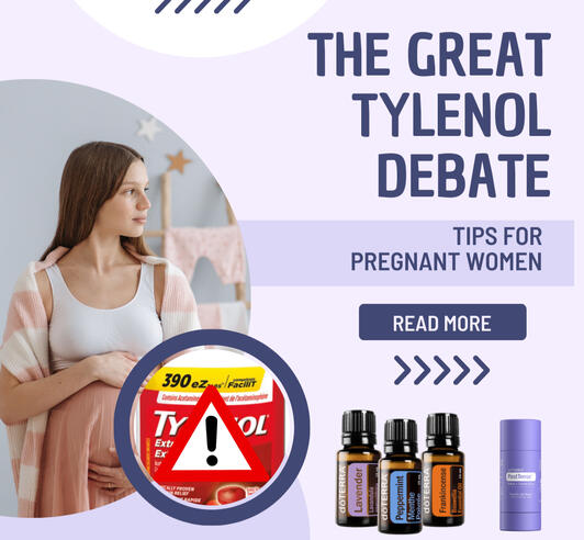 Discover what the latest clinical research says about acetaminophen risks during pregnancy — and explore natural, science-backed alternatives like lavender, peppermint, frankincense, and the PastTense™ Stick for gentle, safe relief.